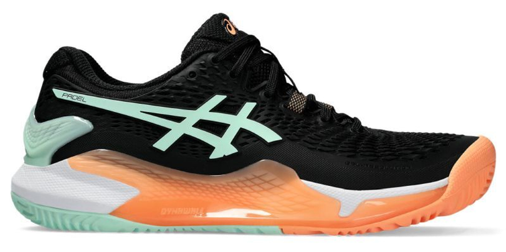 Женские кроссовки для Падел Asics Gel-Resolution 9 Padel - black/mint tint