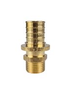 Муфта аксиальная, латунь, наружная резьба,25х1/2", желтый, RTP (150/5)