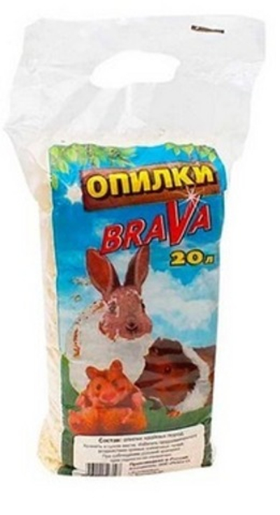 Опилки BraVa для грызунов 20л