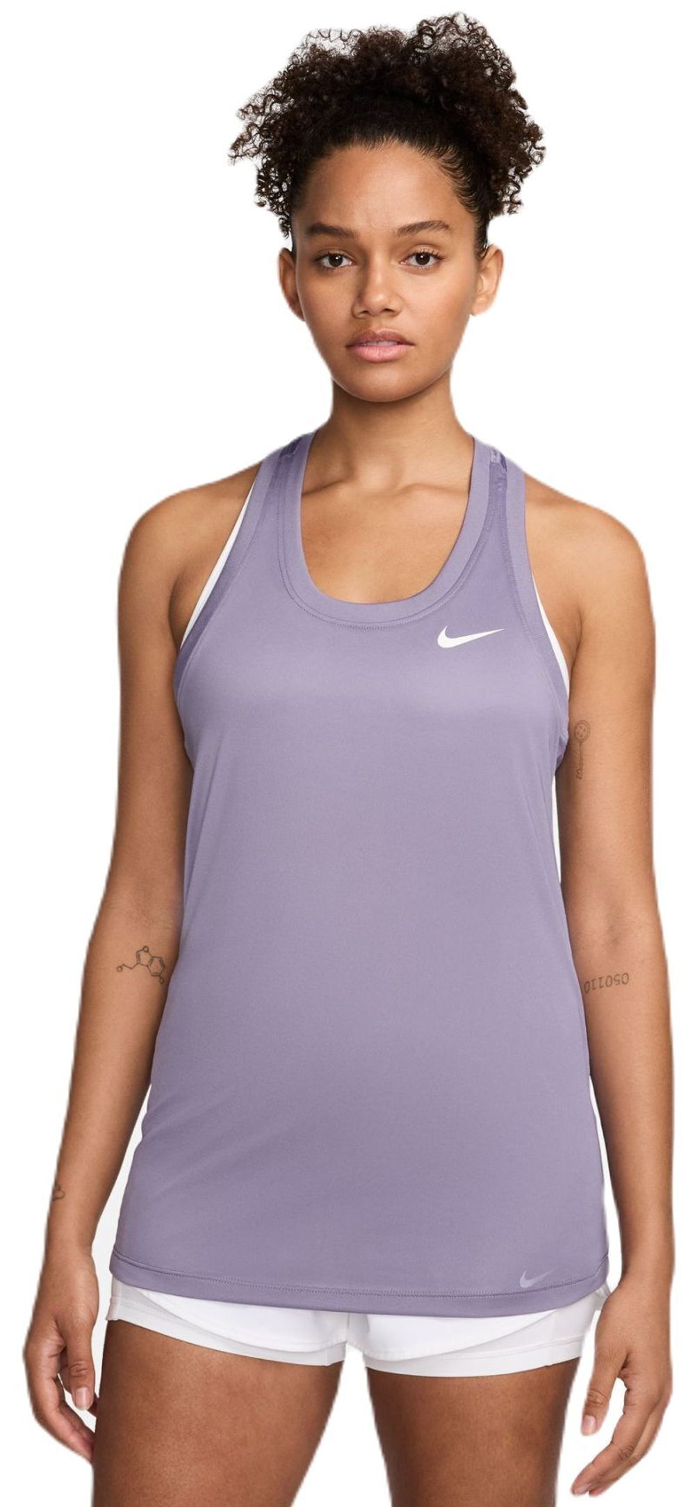 Женский топ теннисный Nike Dri-Fit Racerback Tank - Фиолетовый