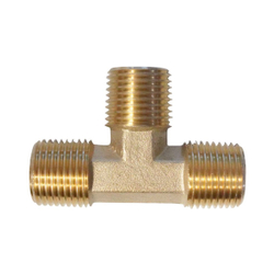 WDK-43PMB Фитинг T - образный, резъба 1/2" PT, M-M-M (внешний), латунь