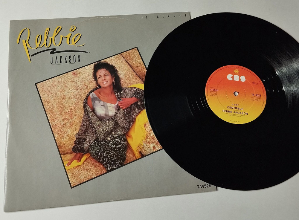 Винтажная виниловая пластинка LP Rebbie Jackson Centipede (UK 1984) Maxi Single 45 RMP