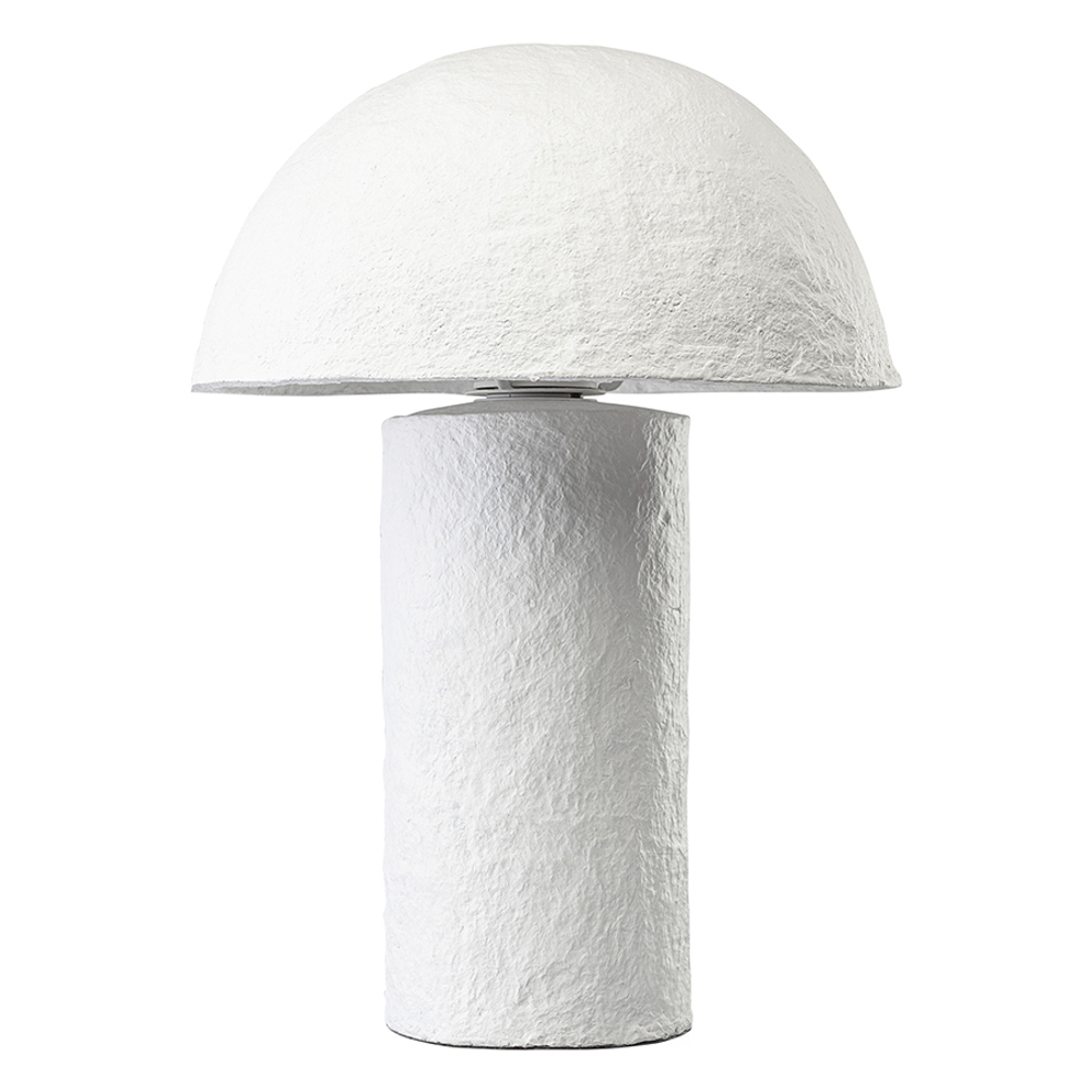 Лампа настольная texture sleek, D32x42 см, белая