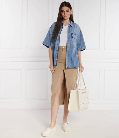 Джинсовая рубашка DONDUP - made in Italy - голубой(DC344 DF0272D HE8)