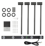 Полотенцесушитель электрический встраиваемый WONZON & WOGHAND HAMBURG, Темный графит (WW-AL314-GM)