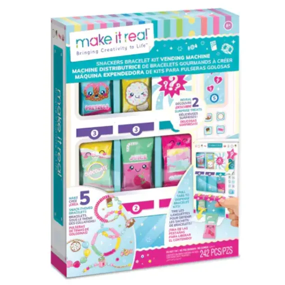 Yaradıcılıq dəsti Make it Real Snackers Bracelet DIY Jewelry Vending Machine