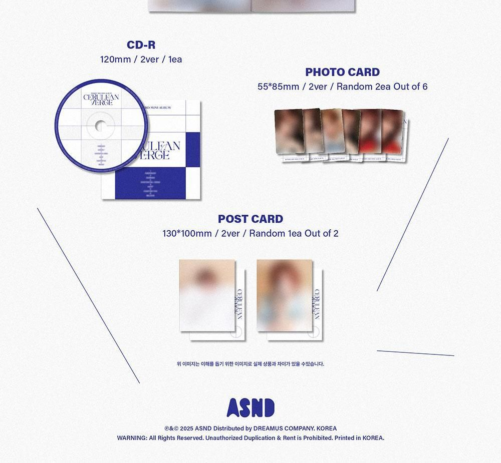 Альбом WENDY - CERULEAN VERGE 3rd Mini Album DIGIPACK 2 Version SET