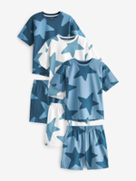 Пижама для мальчика Next 431-712, 3 шт., Синий, Белый