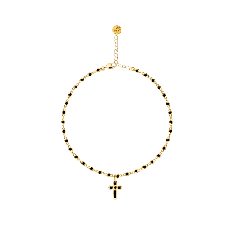 Цепь Крест из Оникса