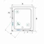 Душевой уголок RGW Classic CL-34B 100x100