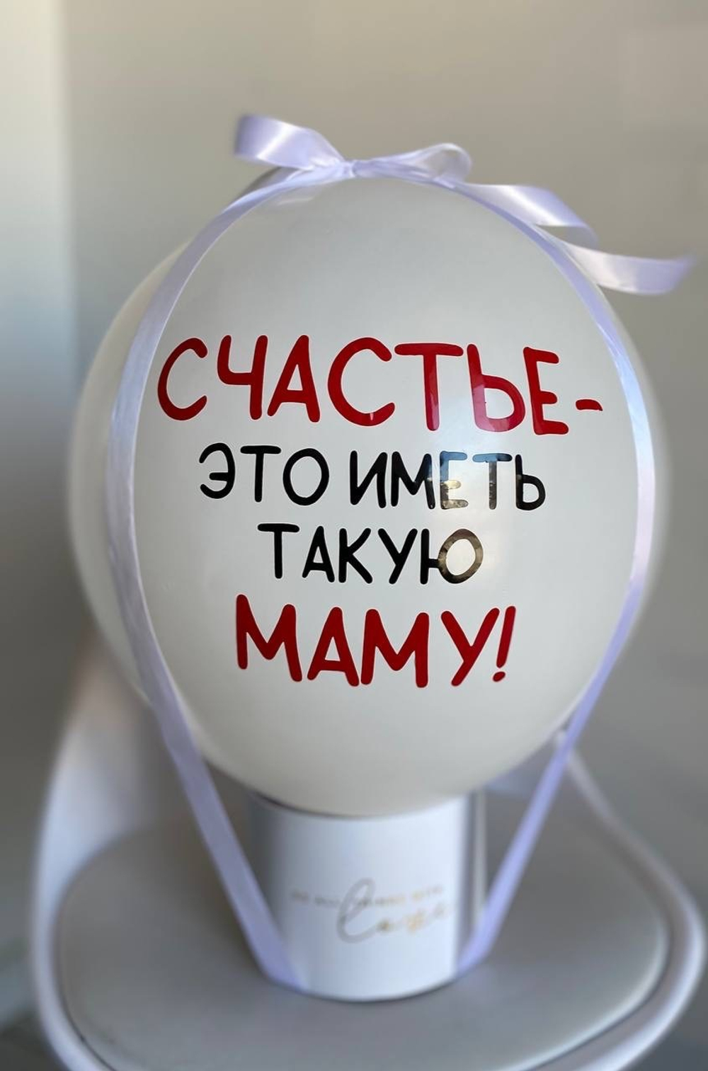 Фотобокс. Вылетающий шар с фото для мамы (надпись с 1 стороны шара) №1196