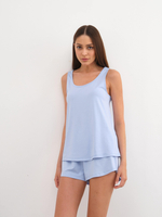 Пижама женская Ihomewear с шортиками Голубой