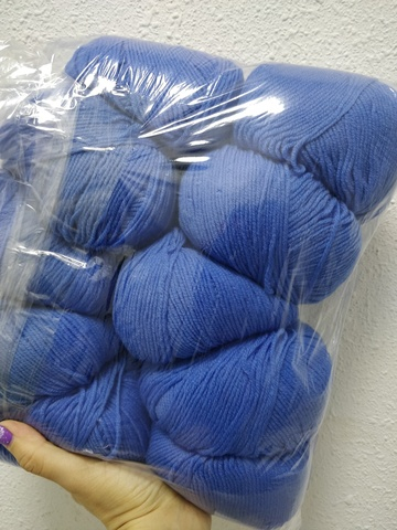Насыщенный голубой, арт. 14, моточный меринос