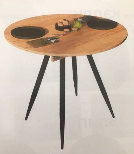 Стол обеденный Элип (конус) каркас чёрный