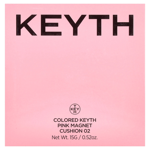 KEYTH, кушон, розовый магнитный, кушон, оттенок 02 светло-бежевый, 15 г (0,52 унции)
