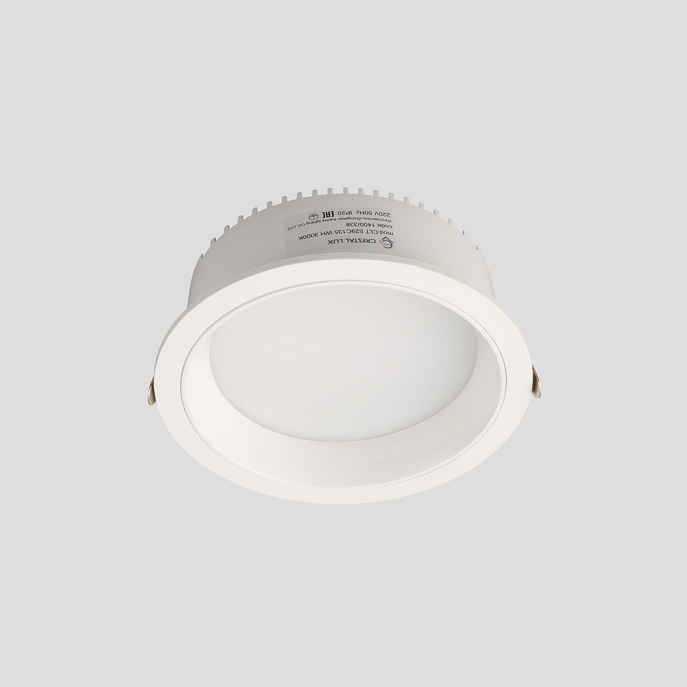 Встраиваемый светодиодный светильник Crystal Lux CLT 529C135 WH 3000K