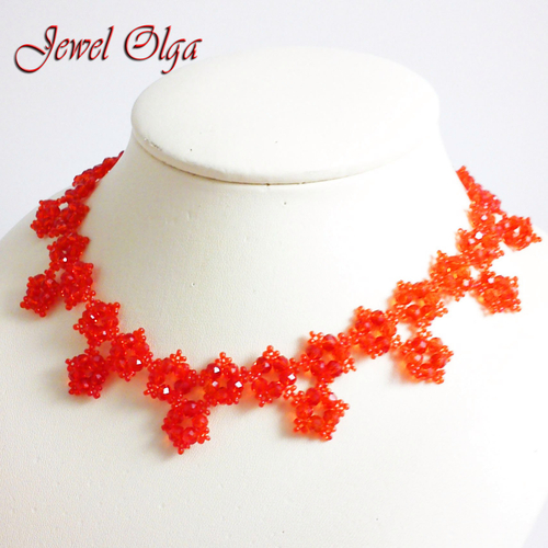 Ожерелье из бисера"Страсть любви"