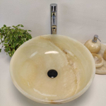 Раковина из оникса Bowl Yellow TinLip BO-60982 45*45*17