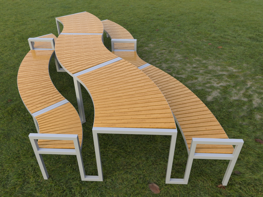 Стол уличный с лавками LÅNGBORDET R1.8