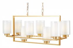 Подвесная люстра LUMINA DECO Lino LDP 1239-8 F.GD