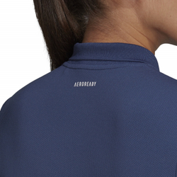 Женское поло Adidas W Club 3 Stripes Polo - Фиолетовый