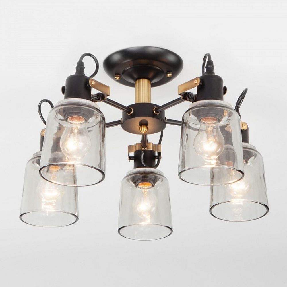 Потолочная люстра Eurosvet Astor 70111/5 черный