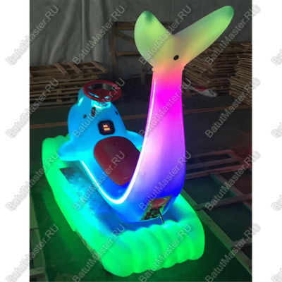 Парковый электромобиль «Дельфинчик-морячок», розовый