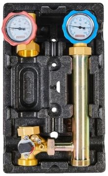 Насосная группа Rommer 1" левая с 3-х ходовым приводным смесителем (RDG-1003-012501)