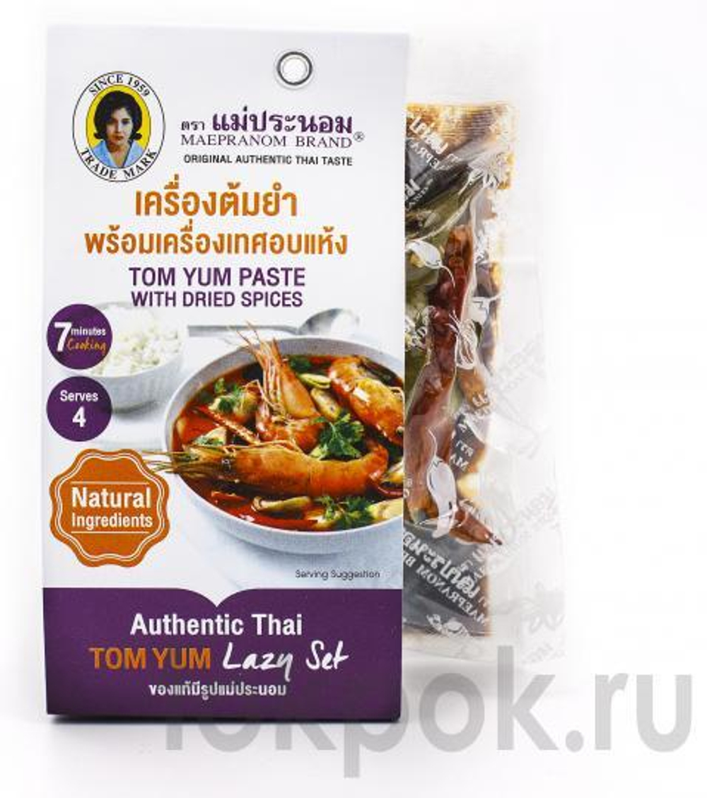 Набор специй для приготовления Том Ям Mae Pranom Tom Yum Paste With Dried Spices, 88 гр