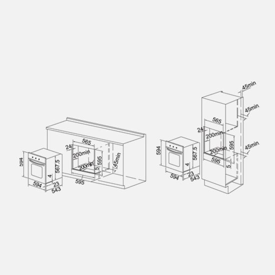 Электрический духовой шкаф EXITEQ F 102 SIX
