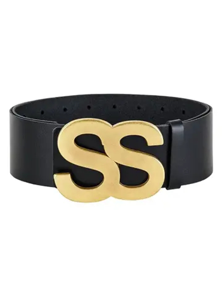 Широкий ремень SUMARA с золотой пряжкой