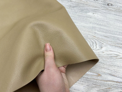 Poncho Lux Rattang (1,2-1,4 мм), цв. Бежевый, натуральная кожа козы