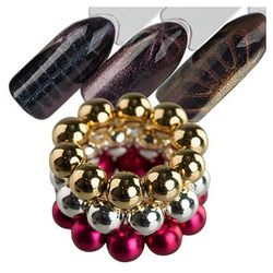 Набор магнитных шариков для дизайна гель-лаком Кошачий глаз, крупные, 10 шт.