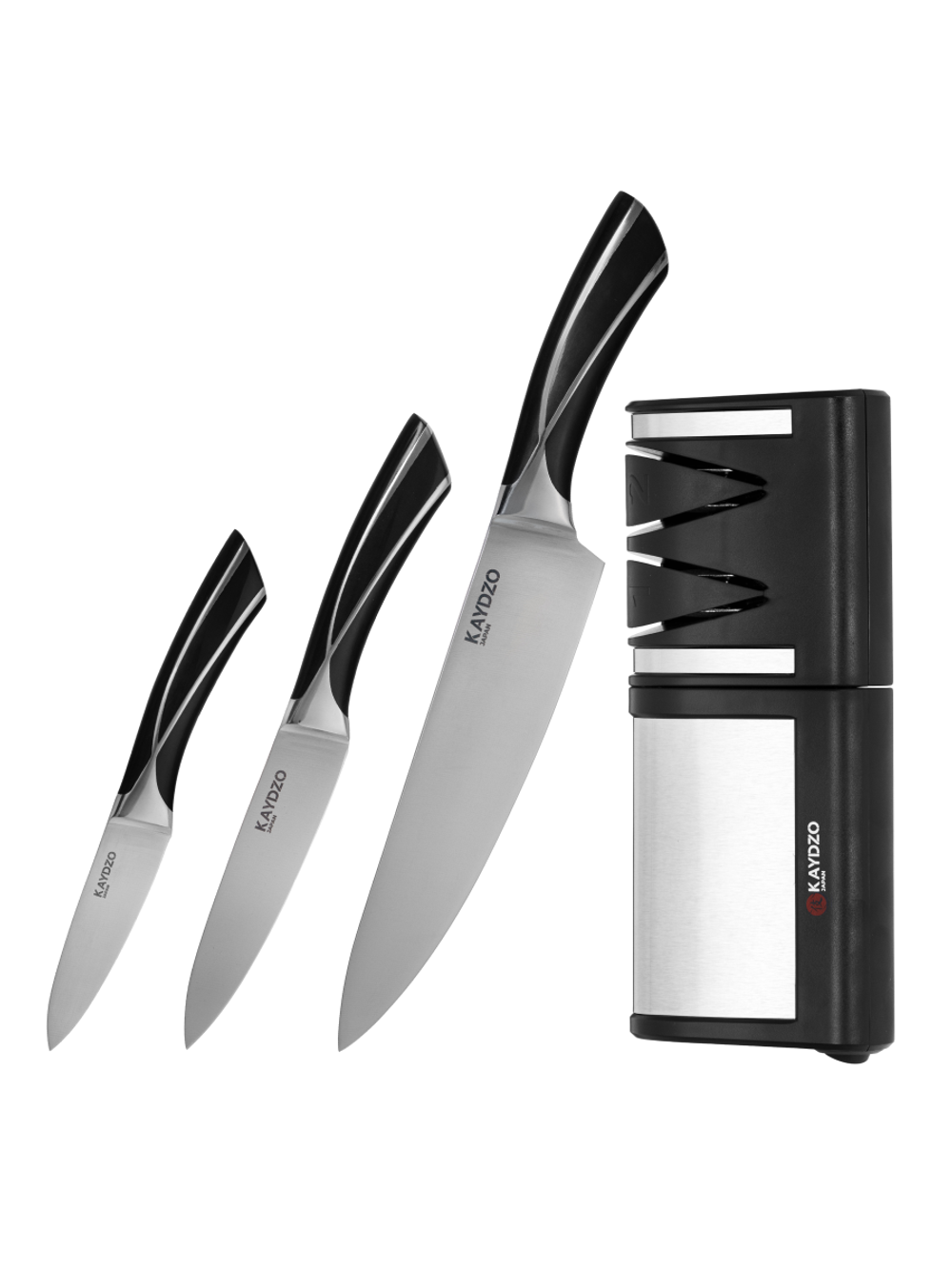 Набор ножей 3 в 1 KAYDZO FUGU и электрической точилки