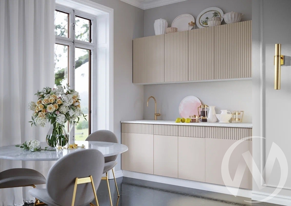 Кухня Оливия NEW 2;0м (белый/кашемир/антарес)