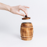 Кубышка (бочонок) для меда, соли, специй, пряностей из древесины кедра. K59