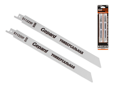 Пилка сабельная по дереву с гвоздями S1122VF (2 шт.) GEPARD