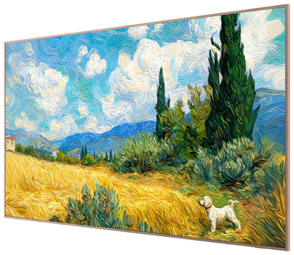 Телевизор TCL 75A400 Pro QLED, 4K UHD, Google TV, бежевый