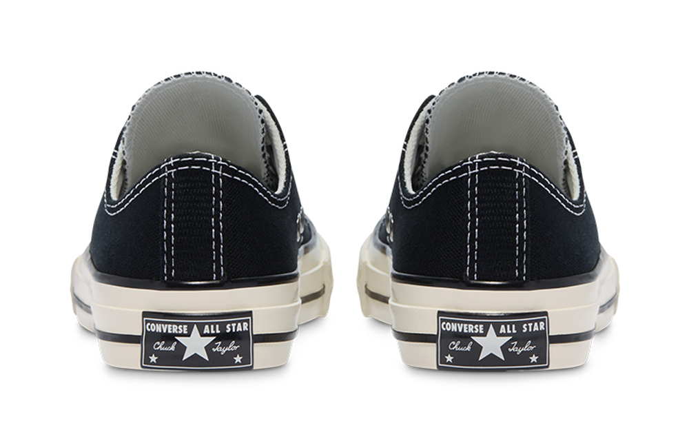 Big Boy Converse 1970s Chuck Taylor All Star Classic Trend Breathable Lightweight Canvas Shoes Black and White