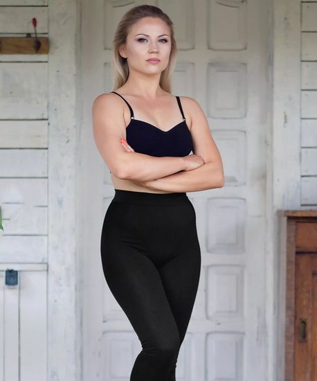 Термолосины женские чёрные Brubeck Comfort Wool LE 1132W