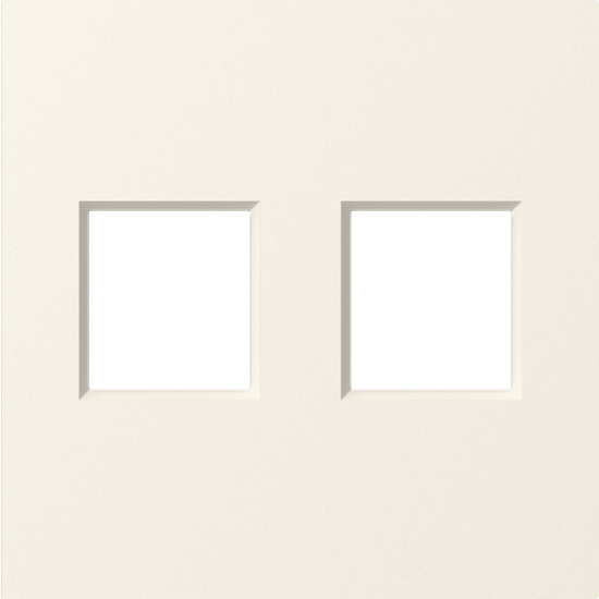 Накладка 2-я для розеток RJ45, TV, SAT,  матовый кремовый,  серия A07