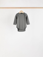 Боди с длинным рукавом для малышей Next N95-294, 5 шт., Бежевый, Серый