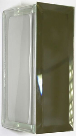 Торцевой элемент для стеклоблока бронза 19х8