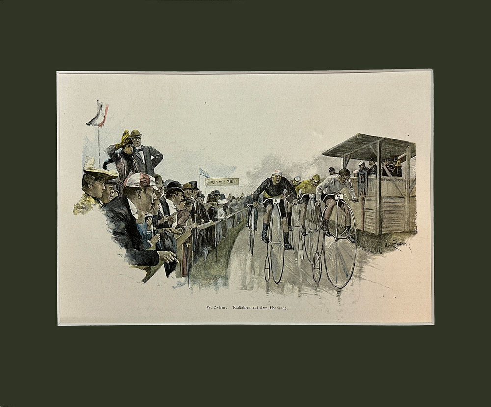 Цеме В. (1859–1924) Катание на велосипедах. Печать. 1890-е гг.