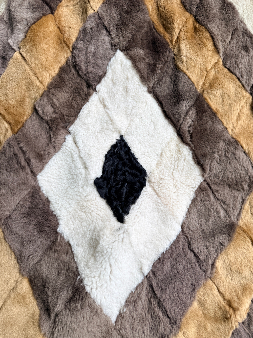 Покрывало меховое ковер из шкуры овчины