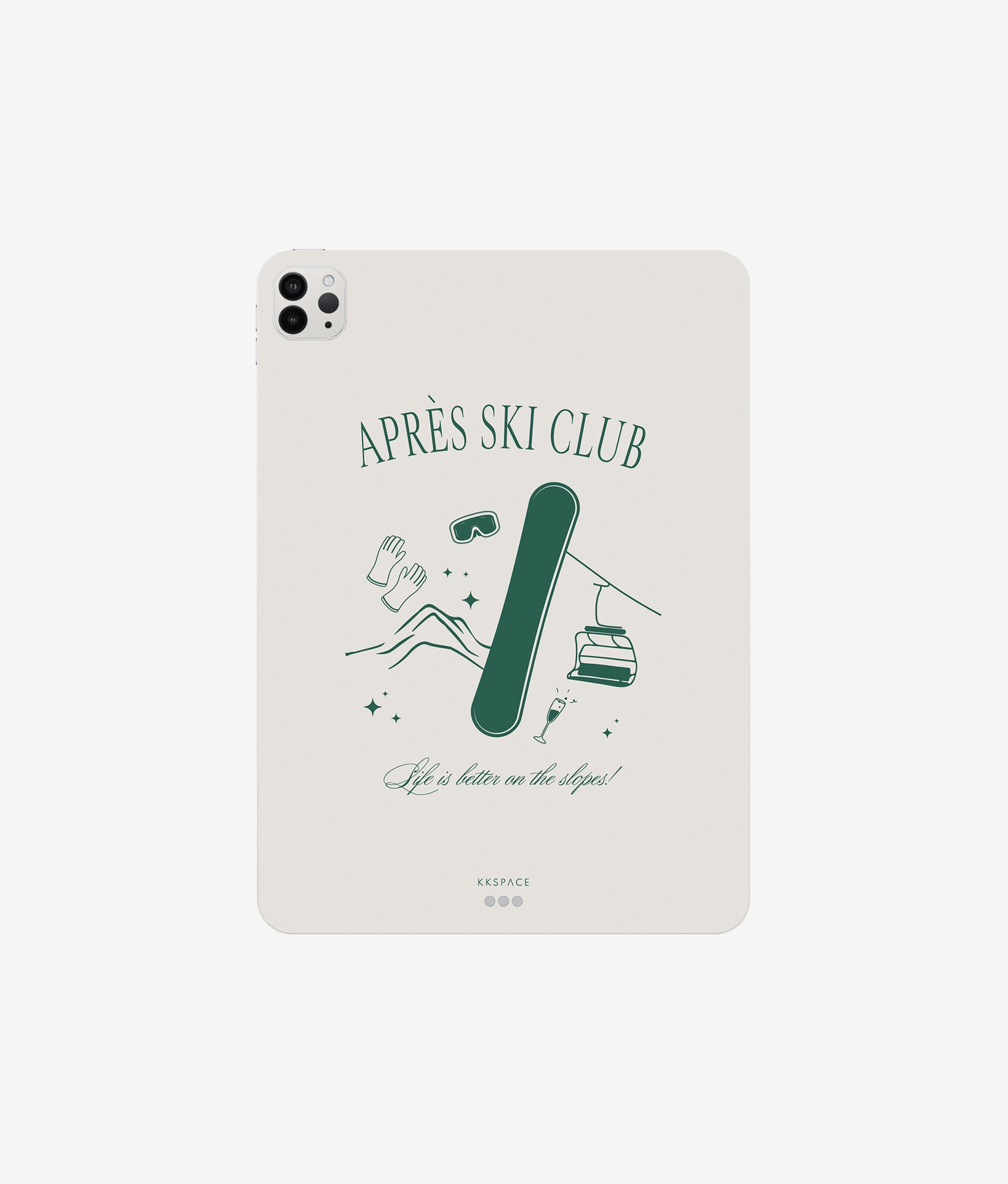 Виниловая наклейка SKI CLUB для iPad