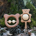 Подарочный набор деревянных погремушек Братец - медвежонок Леснушки