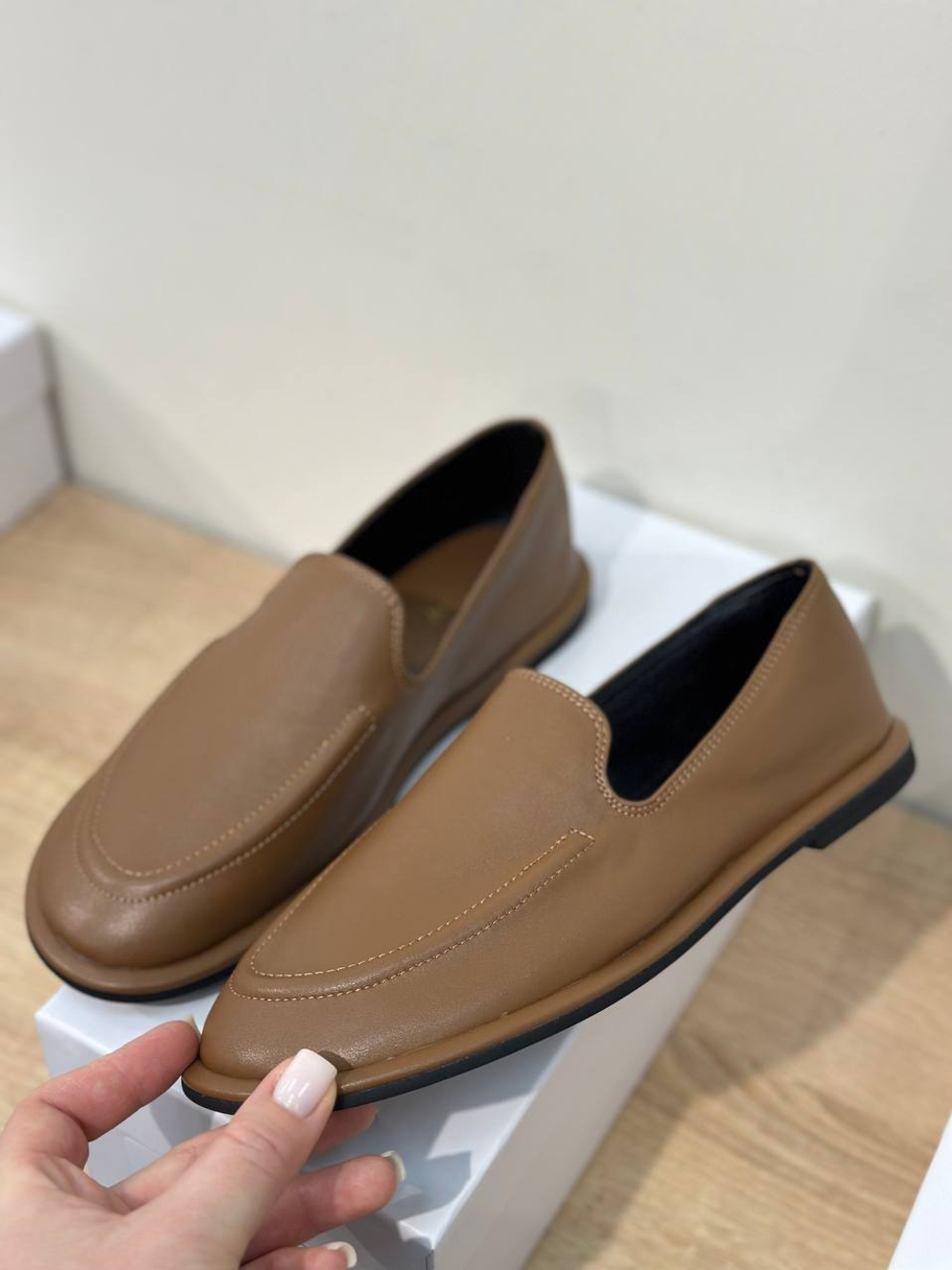 Лоферы из натуральной кожи