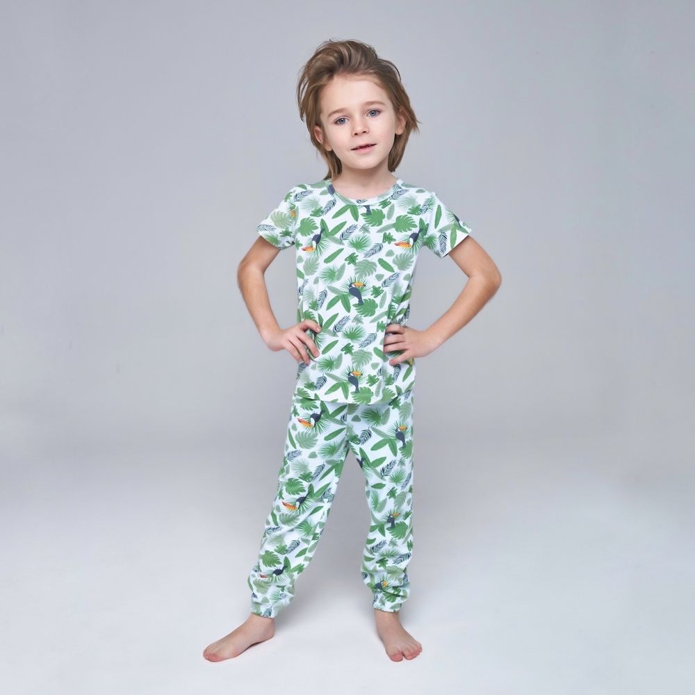 Пижама для мальчика с тропическим принтом KOGANKIDS