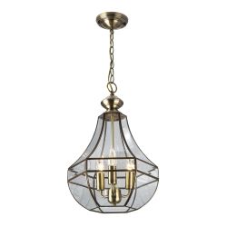 Citilux Гера-1 CL444130 Люстра подвесная витражная Бронза